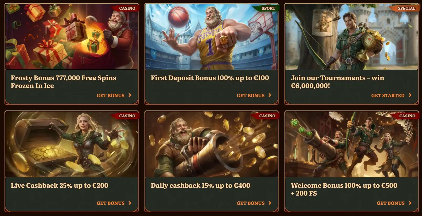 WildRobin Casino Bonusbereich